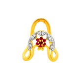 22k Yellow Cubic Zirconia Vanki Adjustable Rings in size 4 and total gold weight of 4g